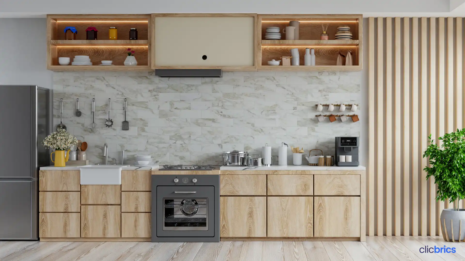 parallel kitchen interior design